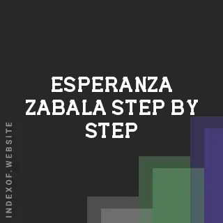 Esperanza Zabala Step-by-Step | Indexof