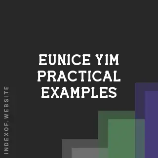 Eunice Yim Practical Examples | Indexof