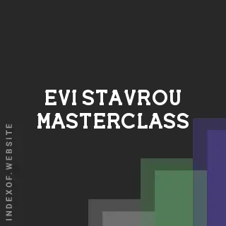 Evi Stavrou Masterclass | Indexof