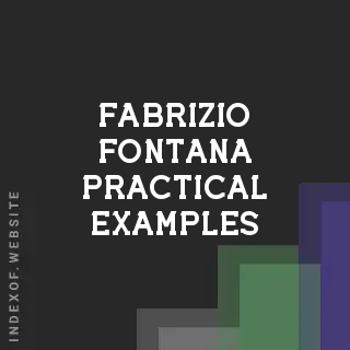 Fabrizio Fontana Practical Examples | Indexof