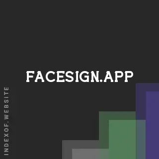facesign.app by Ahmed Masaba site -  Indexof