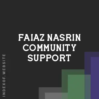 Faiaz Nasrin Community Support | Indexof