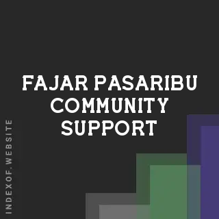 Fajar Pasaribu Community Support | Indexof