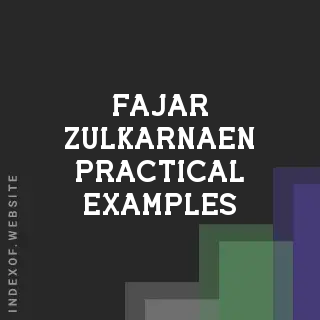 Fajar Zulkarnaen Practical Examples | Indexof