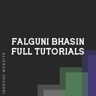 Falguni Bhasin Full Tutorials | Indexof