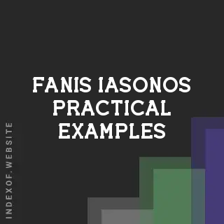 Fanis Iasonos Practical Examples | Indexof