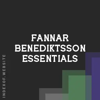 Fannar Benediktsson Essentials | Indexof