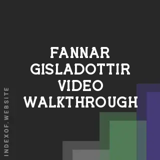 Fannar Gisladottir Video Walkthrough | Indexof
