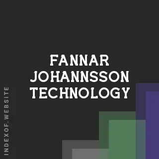Fannar Johannsson Technology | Indexof