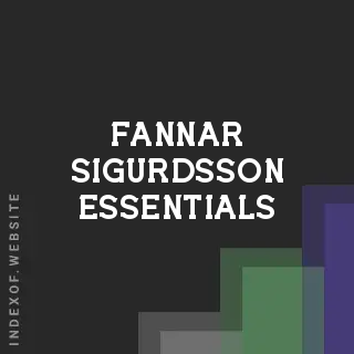Fannar Sigurdsson Essentials | Indexof