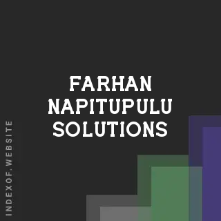 Farhan Napitupulu Solutions | Indexof