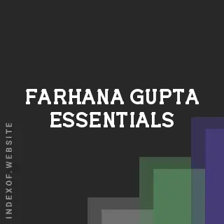 Farhana Gupta Essentials | Indexof