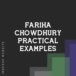 Fariha Chowdhury Practical Examples | Indexof