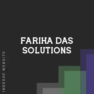 Fariha Das Solutions | Indexof