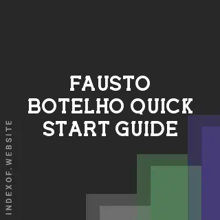 Fausto Botelho Quick Start Guide | Indexof