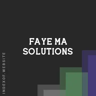 Faye Ma Solutions | Indexof
