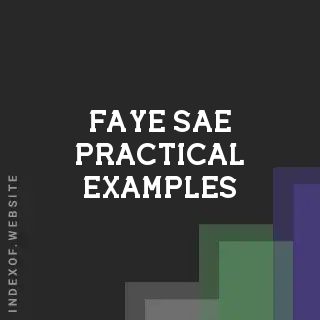 Faye Sae Practical Examples | Indexof