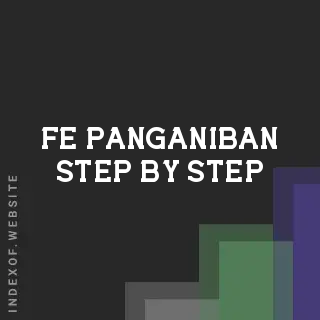 Fe Panganiban Step-by-Step | Indexof