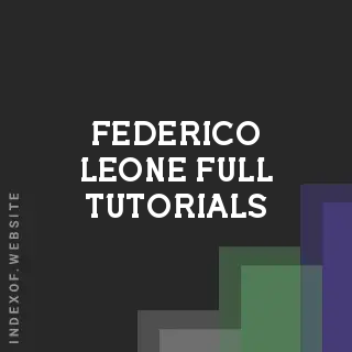 Federico Leone Full Tutorials | Indexof
