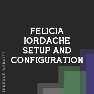 Felicia Iordache Setup and Configuration | Indexof
