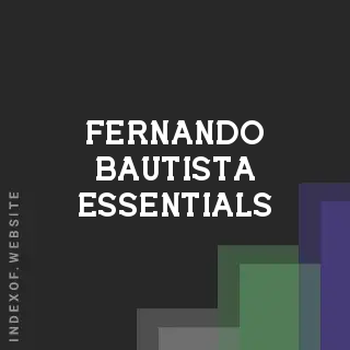 Fernando Bautista Essentials | Indexof