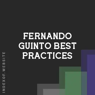 Fernando Guinto Best Practices | Indexof