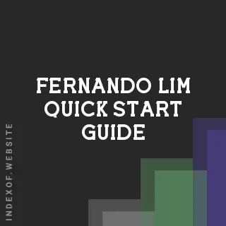 Fernando Lim Quick Start Guide | Indexof