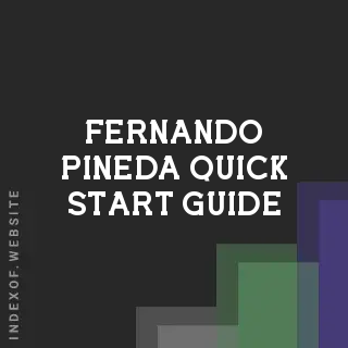 Fernando Pineda Quick Start Guide | Indexof