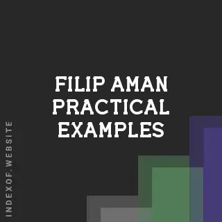 Filip Aman Practical Examples | Indexof