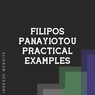 Filipos Panayiotou Practical Examples | Indexof