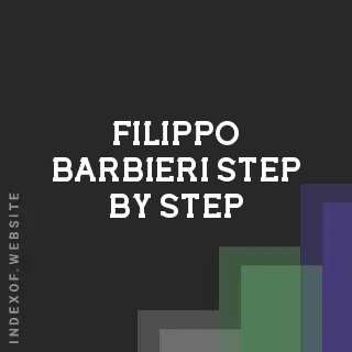 Filippo Barbieri Step-by-Step | Indexof