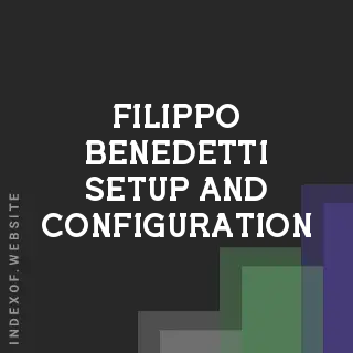 Filippo Benedetti Setup and Configuration | Indexof