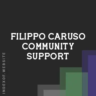 Filippo Caruso Community Support | Indexof