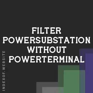 Filter power=substation without power=terminal in Osmium | GIS Tutorial - Indexof