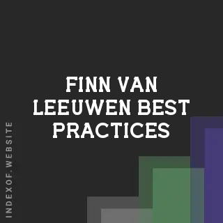 Finn van Leeuwen Best Practices | Indexof