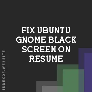 Fix Ubuntu GNOME Black Screen on Resume: Ryzen 5 & RTX 3050 Guide