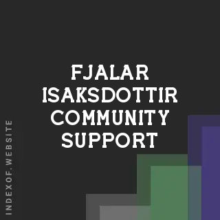 Fjalar Isaksdottir Community Support | Indexof
