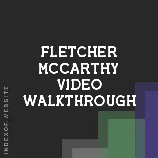 Fletcher McCarthy Video Walkthrough | Indexof