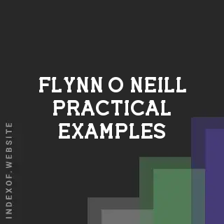 Flynn O Neill Practical Examples | Indexof
