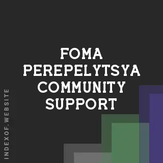Foma Perepelytsya Community Support | Indexof