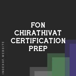 Fon Chirathivat Certification Prep | Indexof