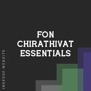Fon Chirathivat Essentials | Indexof