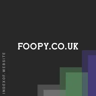 foopy.co.uk by Orson Uong site -  Indexof