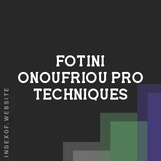 Fotini Onoufriou Pro Techniques | Indexof