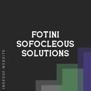 Fotini Sofocleous Solutions | Indexof