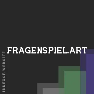 fragenspiel.art by Morten Christensen site -  Indexof