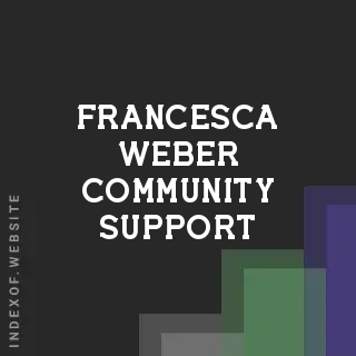 Francesca Weber Community Support | Indexof