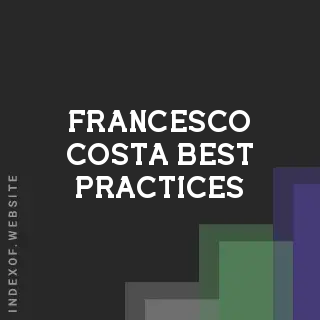 Francesco Costa Best Practices | Indexof