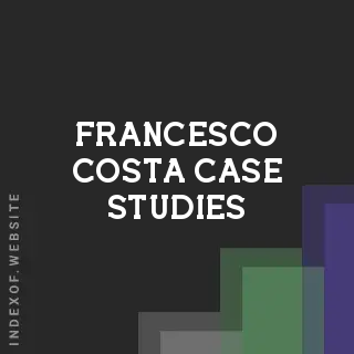 Francesco Costa Case Studies | Indexof