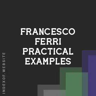 Francesco Ferri Practical Examples | Indexof